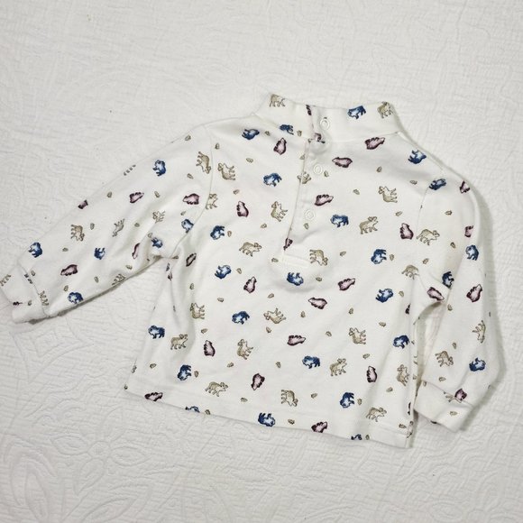Vintage Mountain Animals Turtleneck 6-9 months - Picture 8 of 9